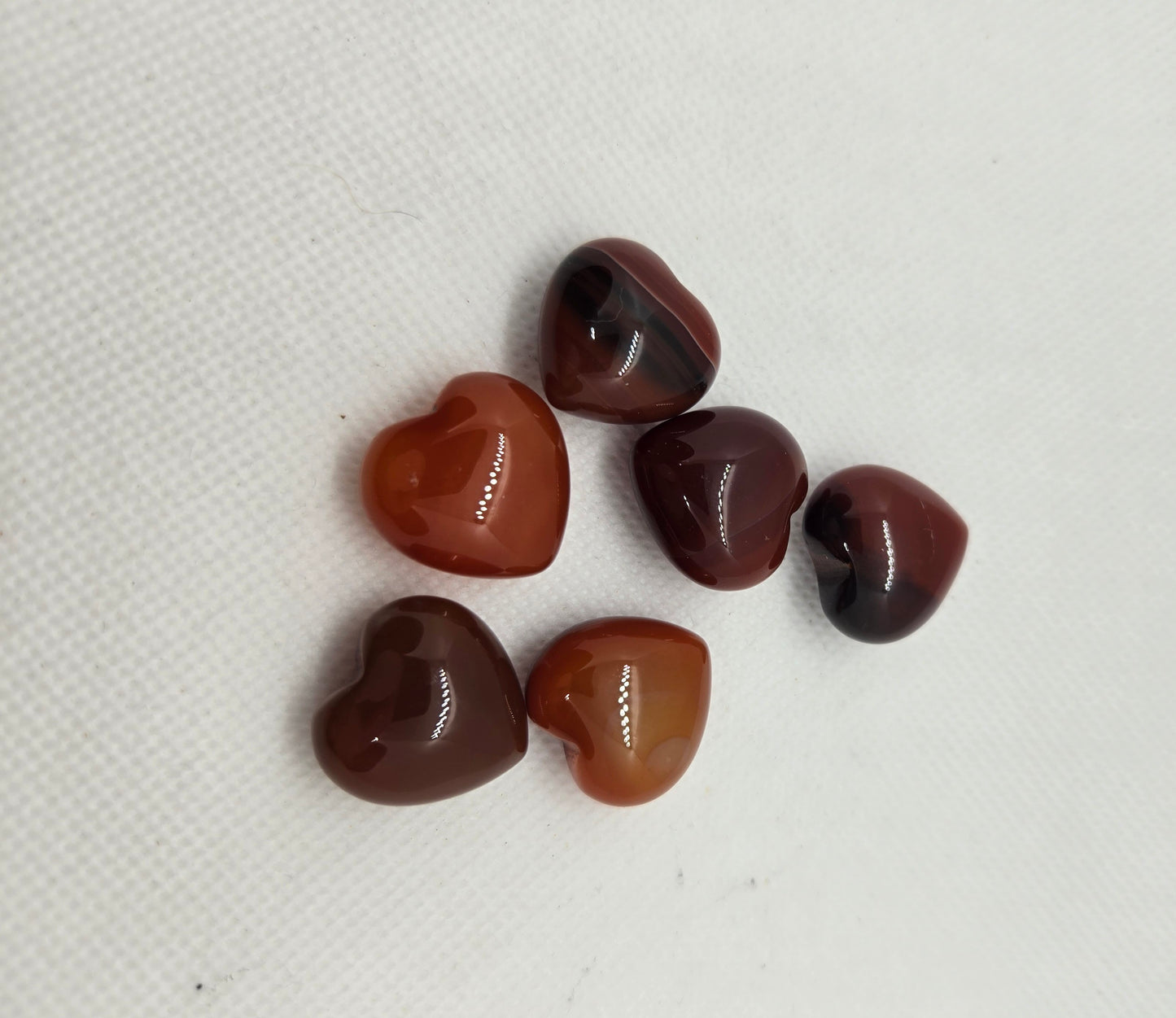 Banded Red Carnelian Heart