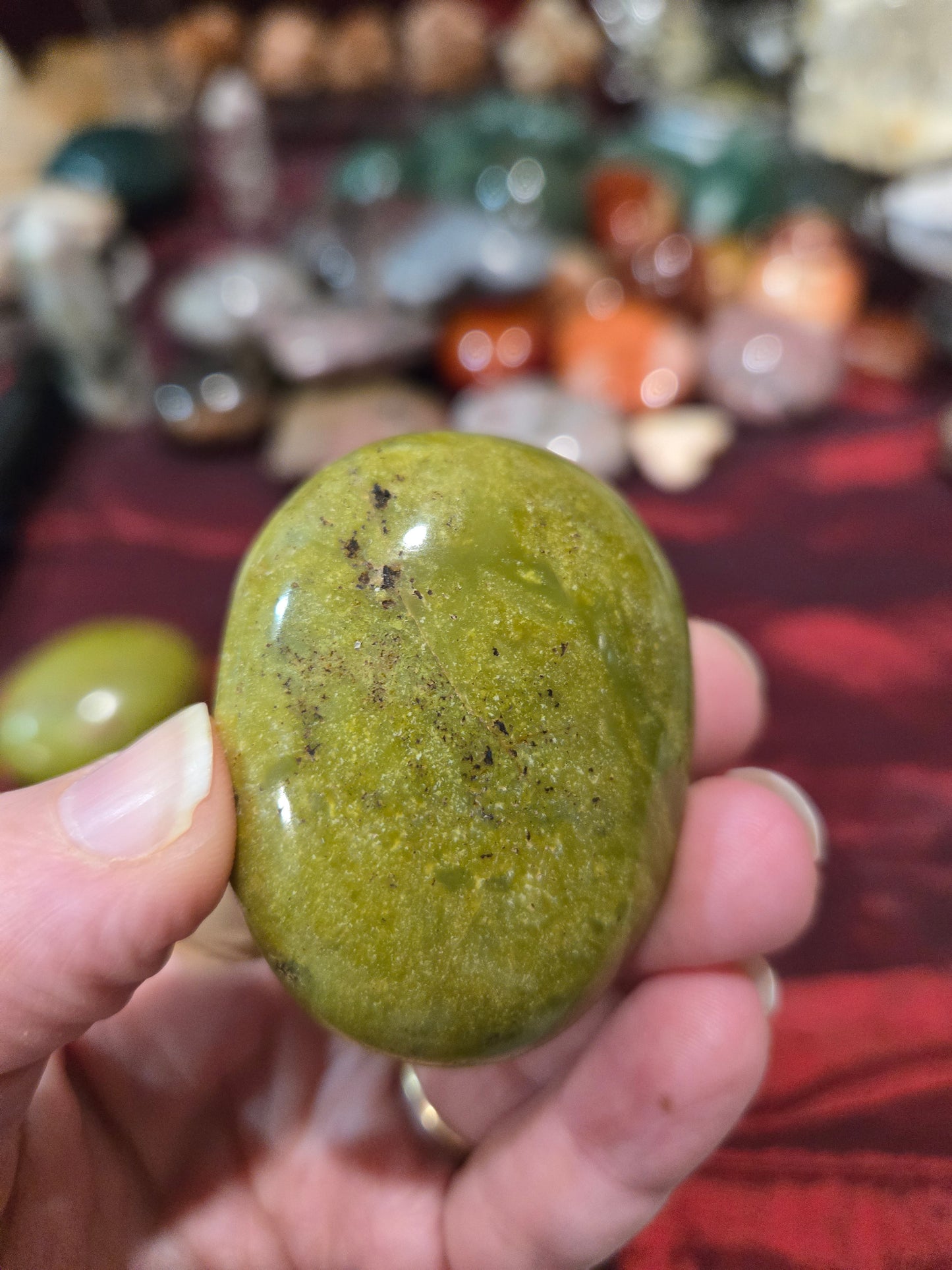 Green Opal Palmstone