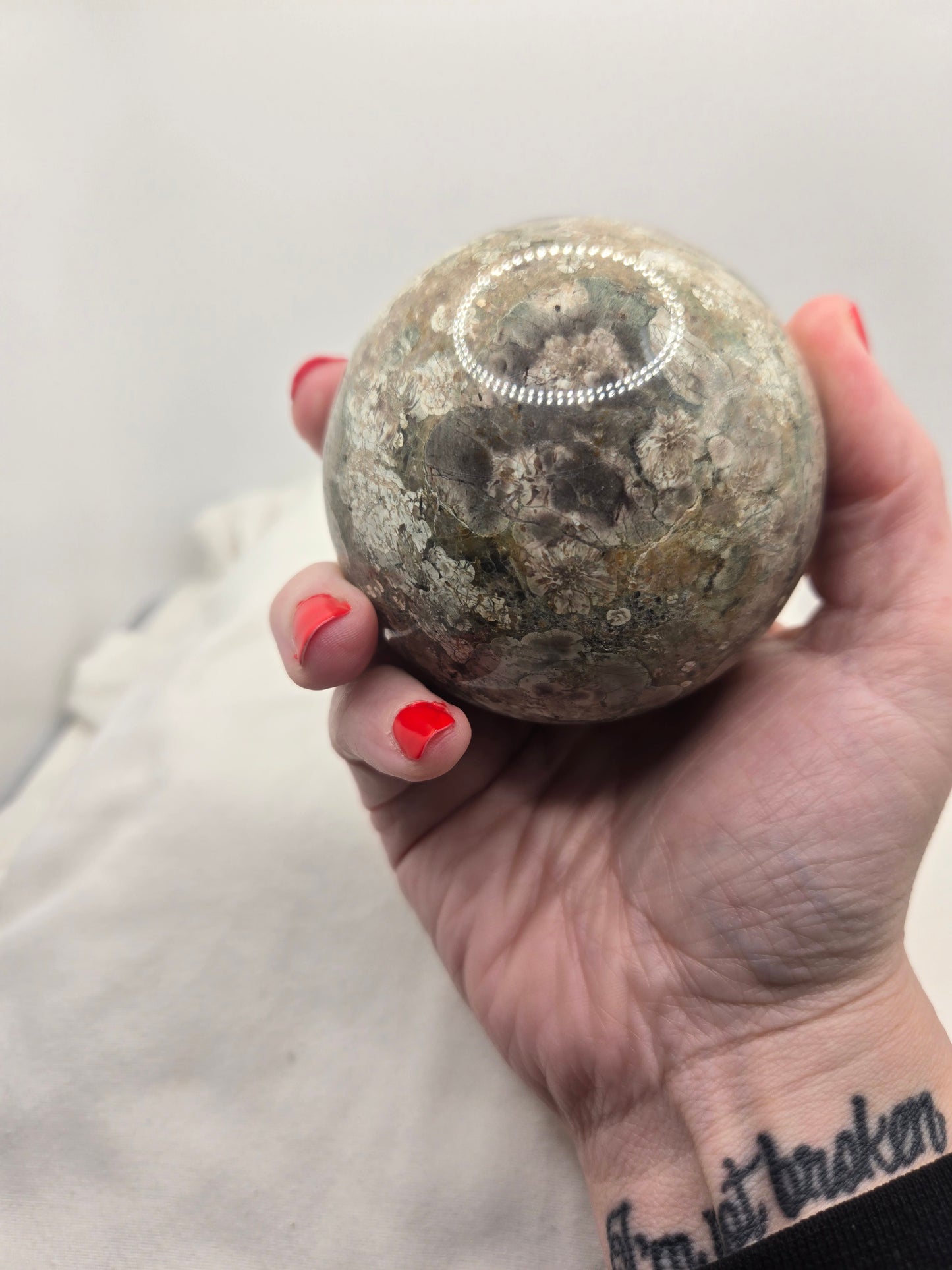 Green Cherry Blossom Sphere