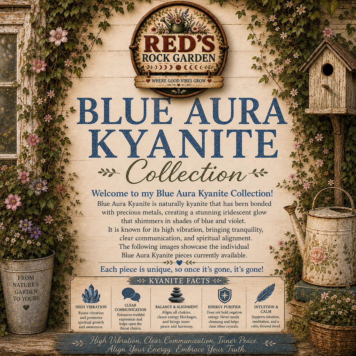 Blue Aura Kyanite Pieces Collection