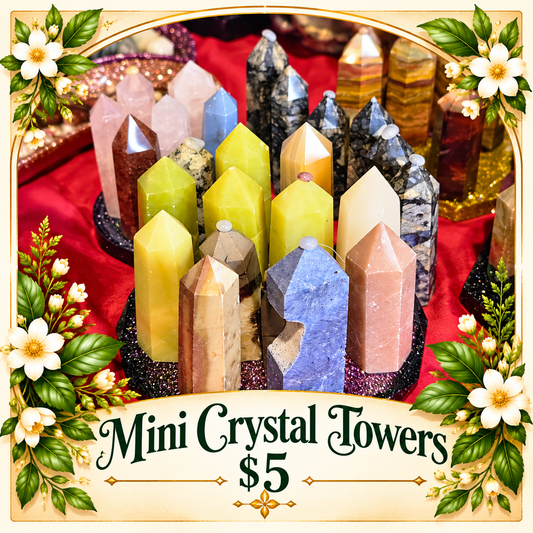 $5 Mini Crystal Towers botanical listing cover
