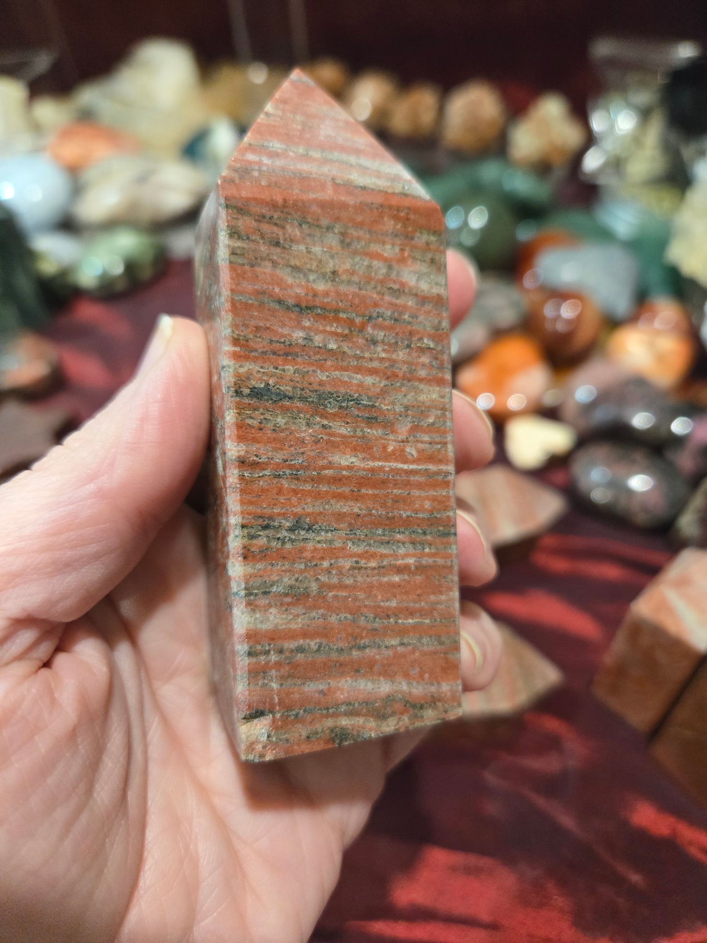 Red Granite with Black Sparkles