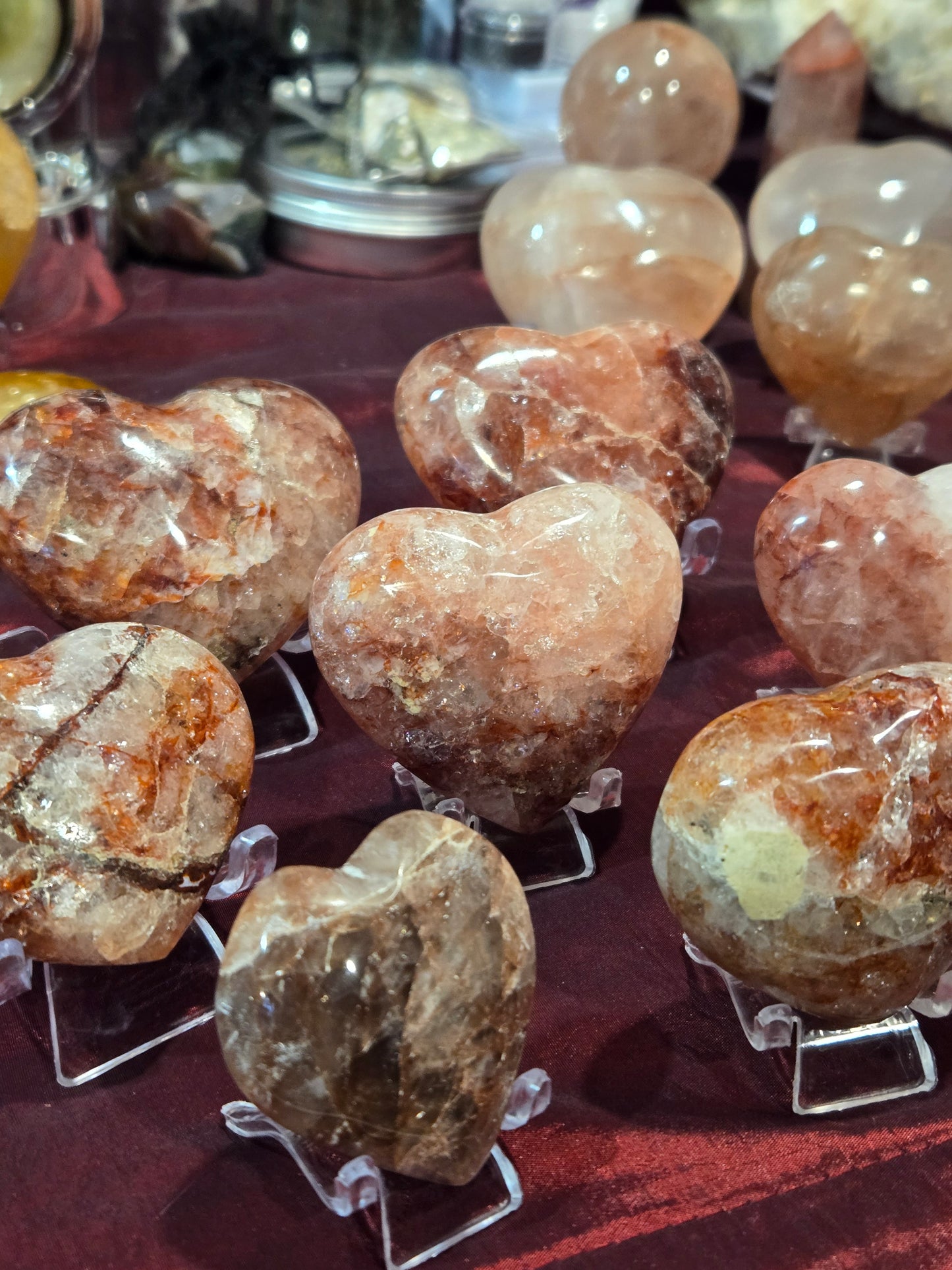 Fire Quartz Hearts