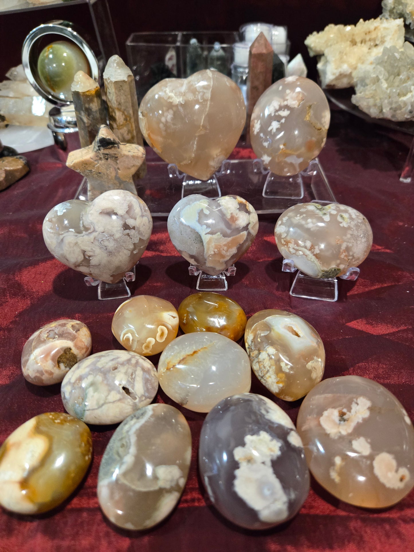 Flower Agate Pieces