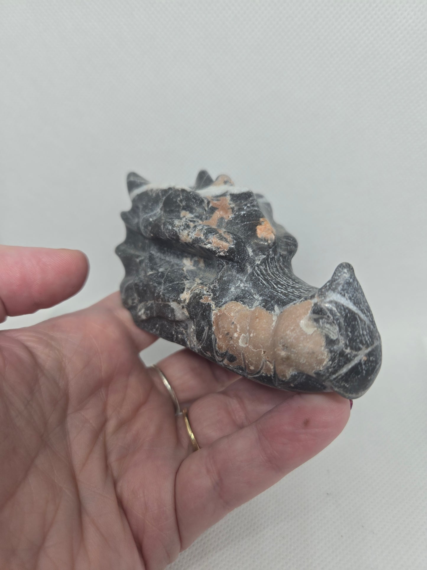 Spiderweb Jasper Dragon Heads