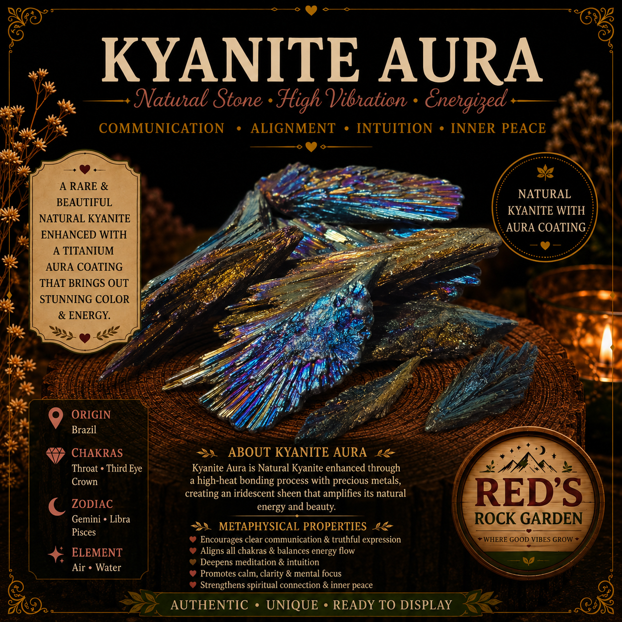 Blue Aura Kyanite