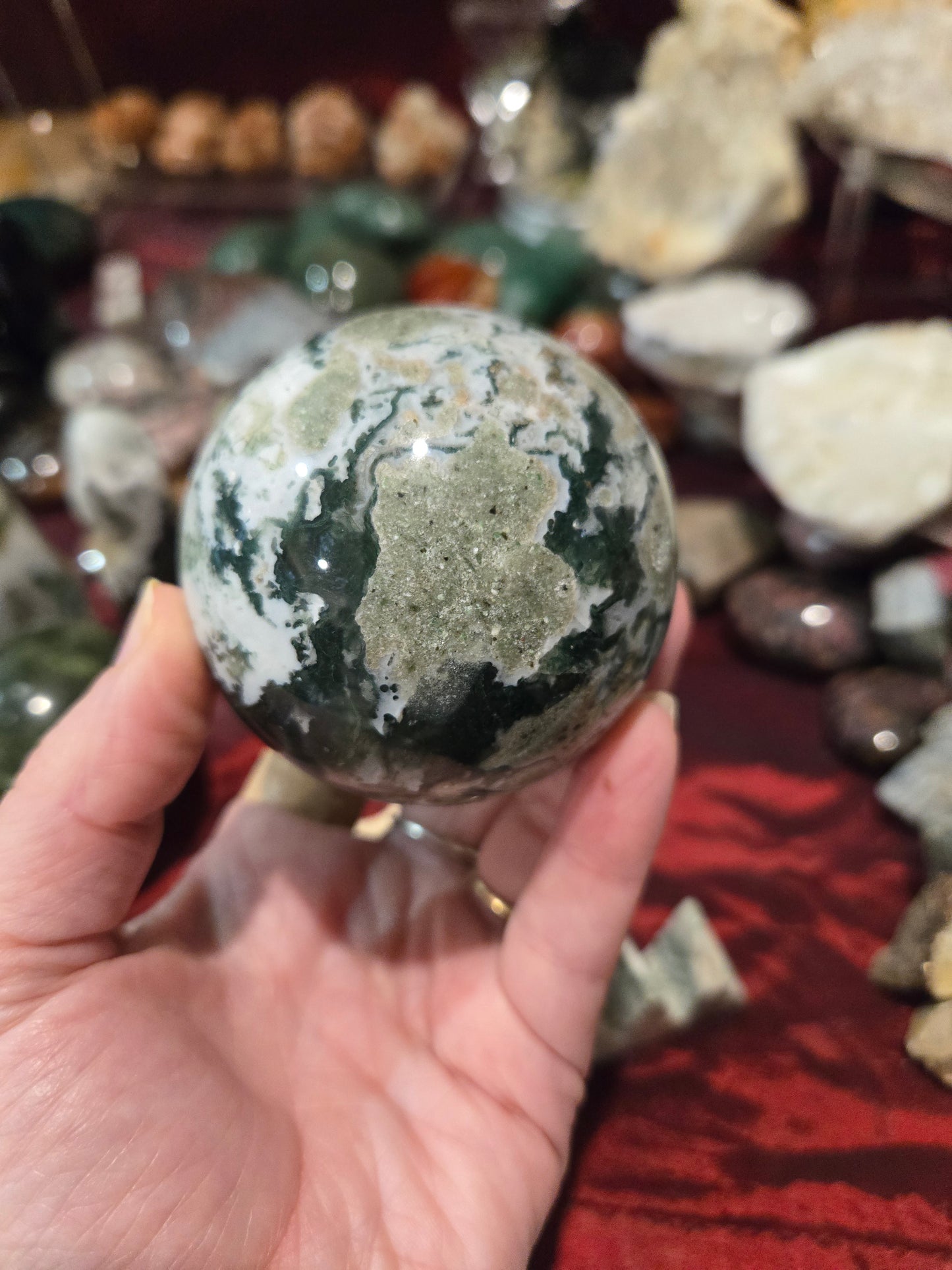 Moss Agate Pieces
