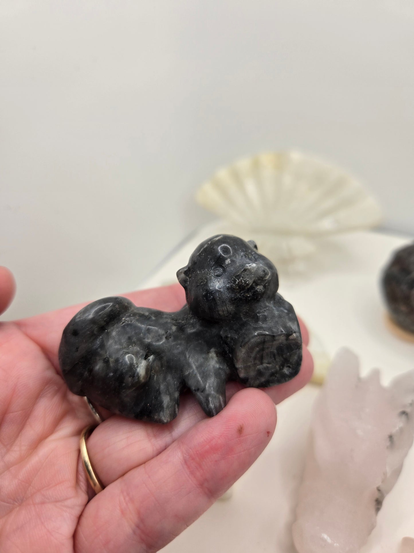 Medium Carvings in the Garden