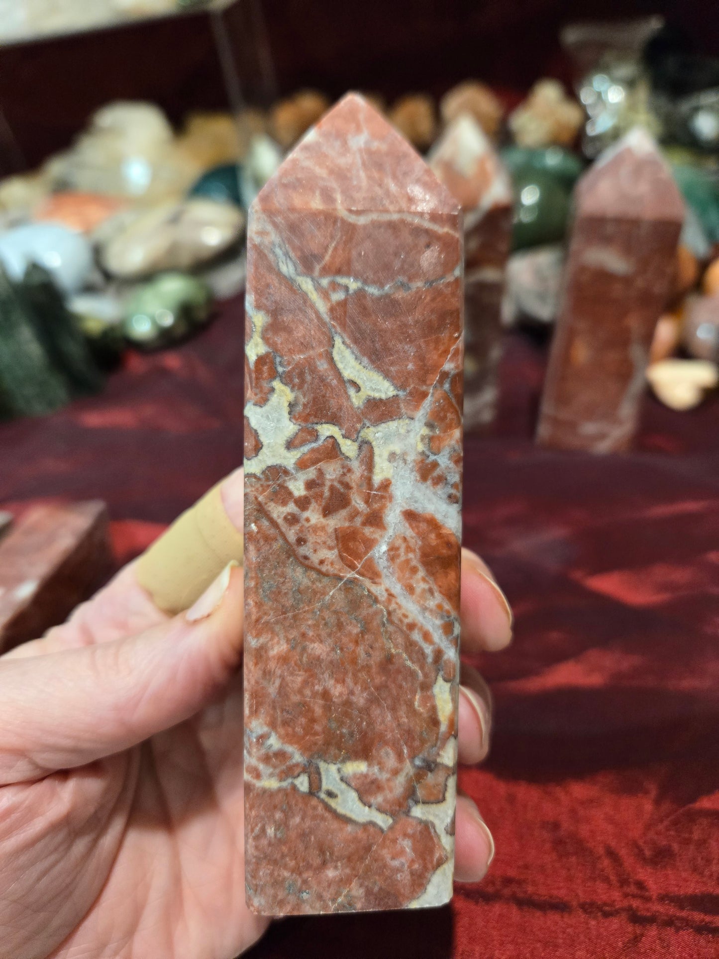 Brecciated Red Jasper Towers
