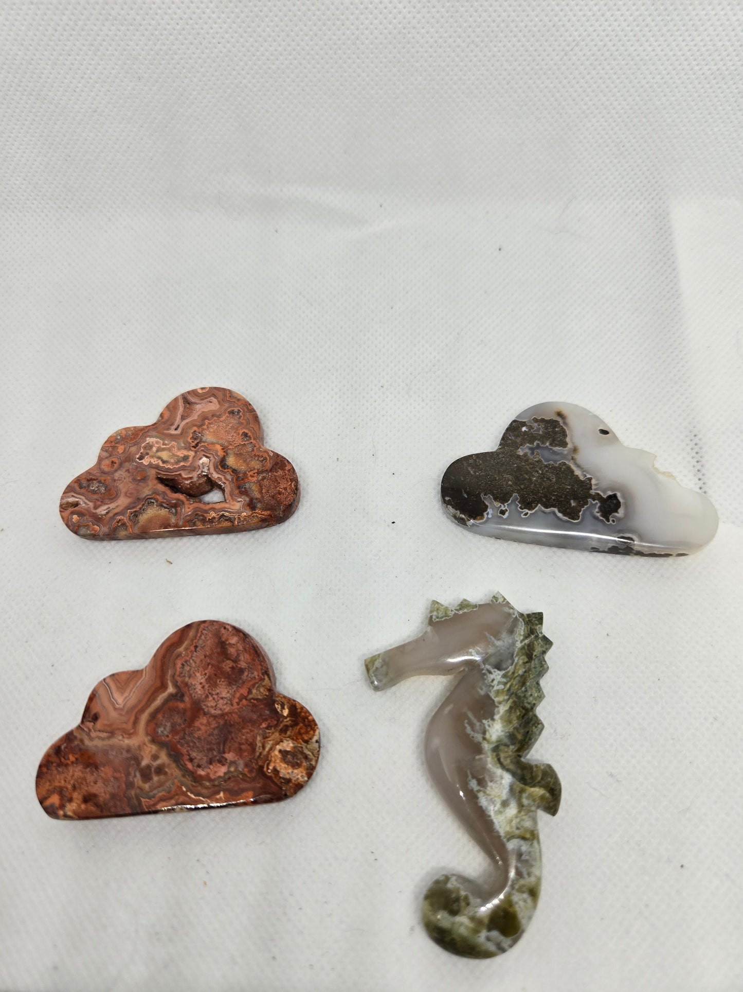 Moss Agate and Mexican Crazy Lace