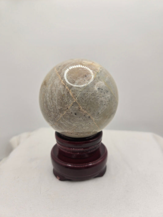 Zebra Stone Sphere