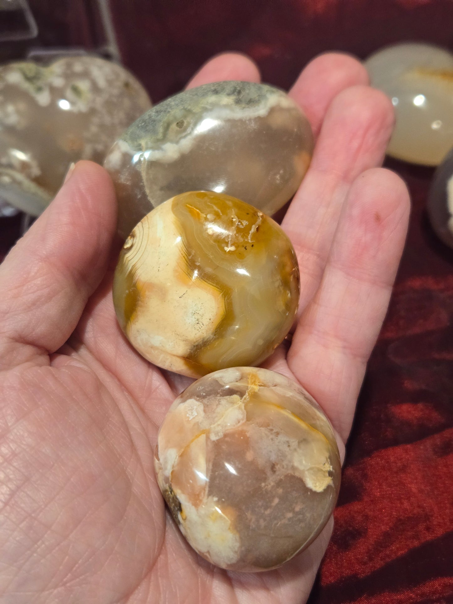 Flower Agate Pieces