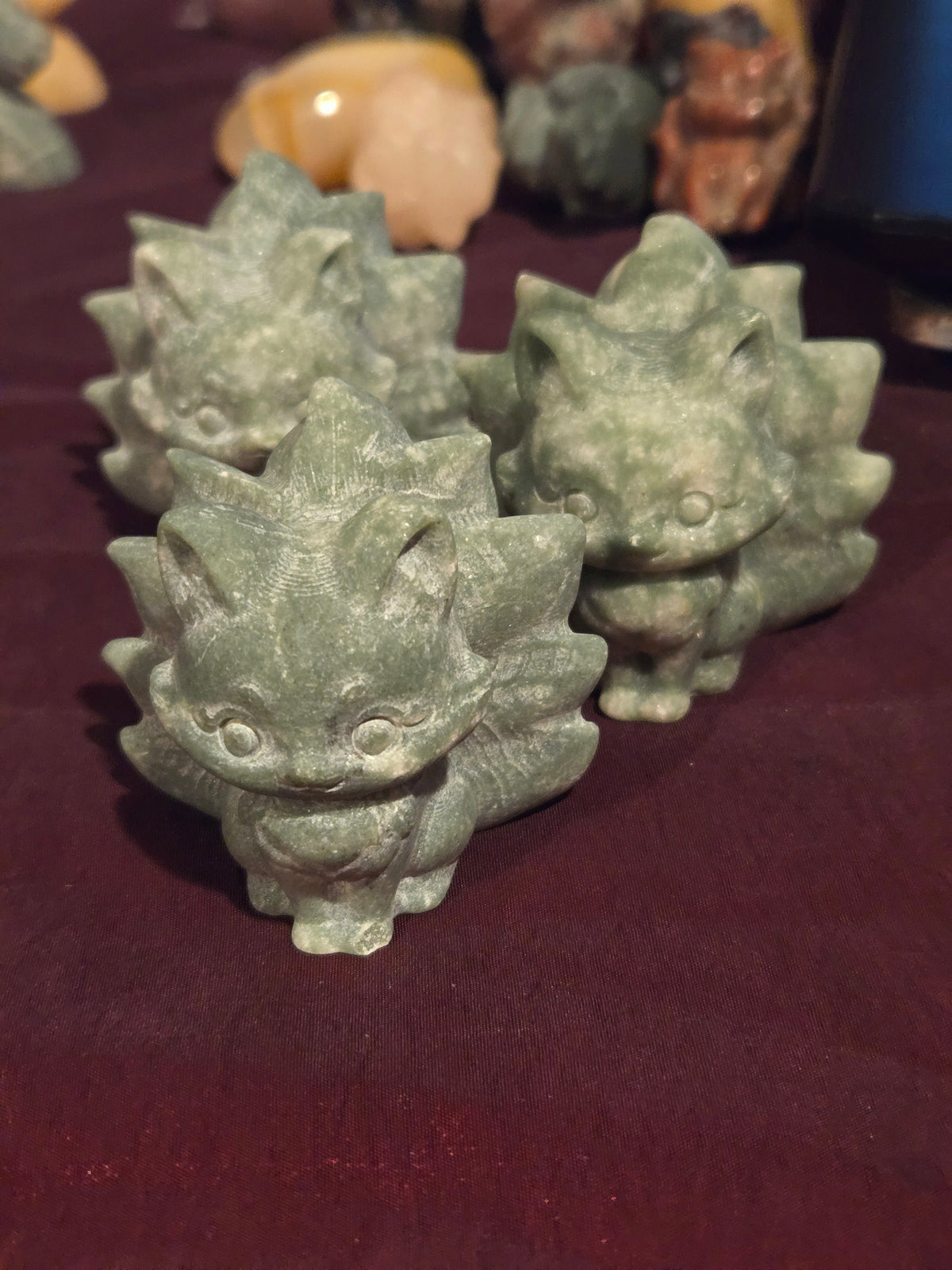 Crystal Nine-Tailed Foxes & Unicorns | Mini Carvings