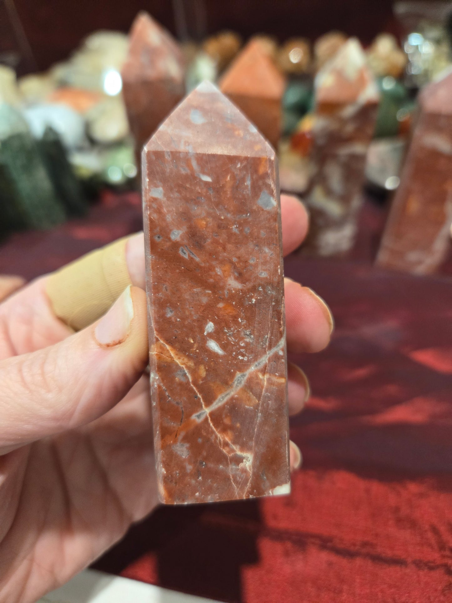 Brecciated Red Jasper Towers