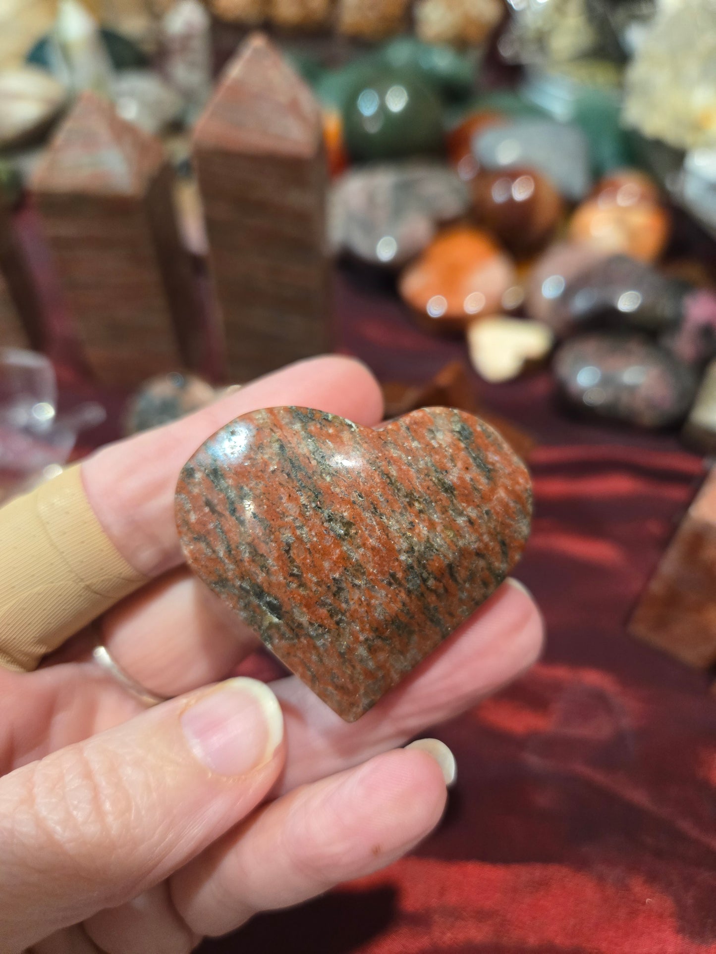 Red Granite with Black Sparkles