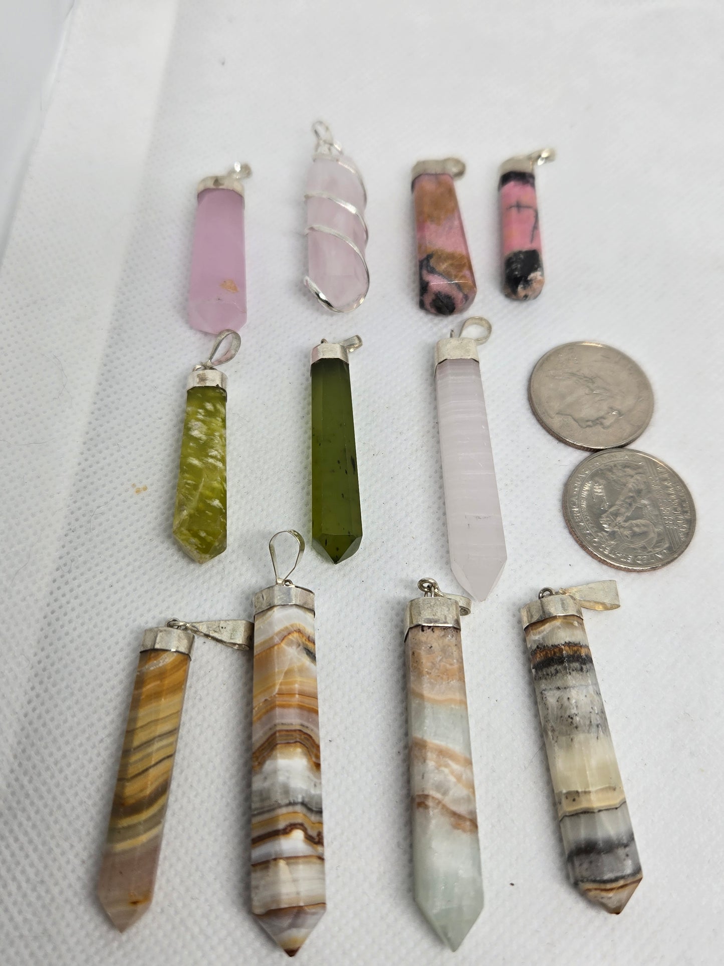 Long Crystal Pendants
