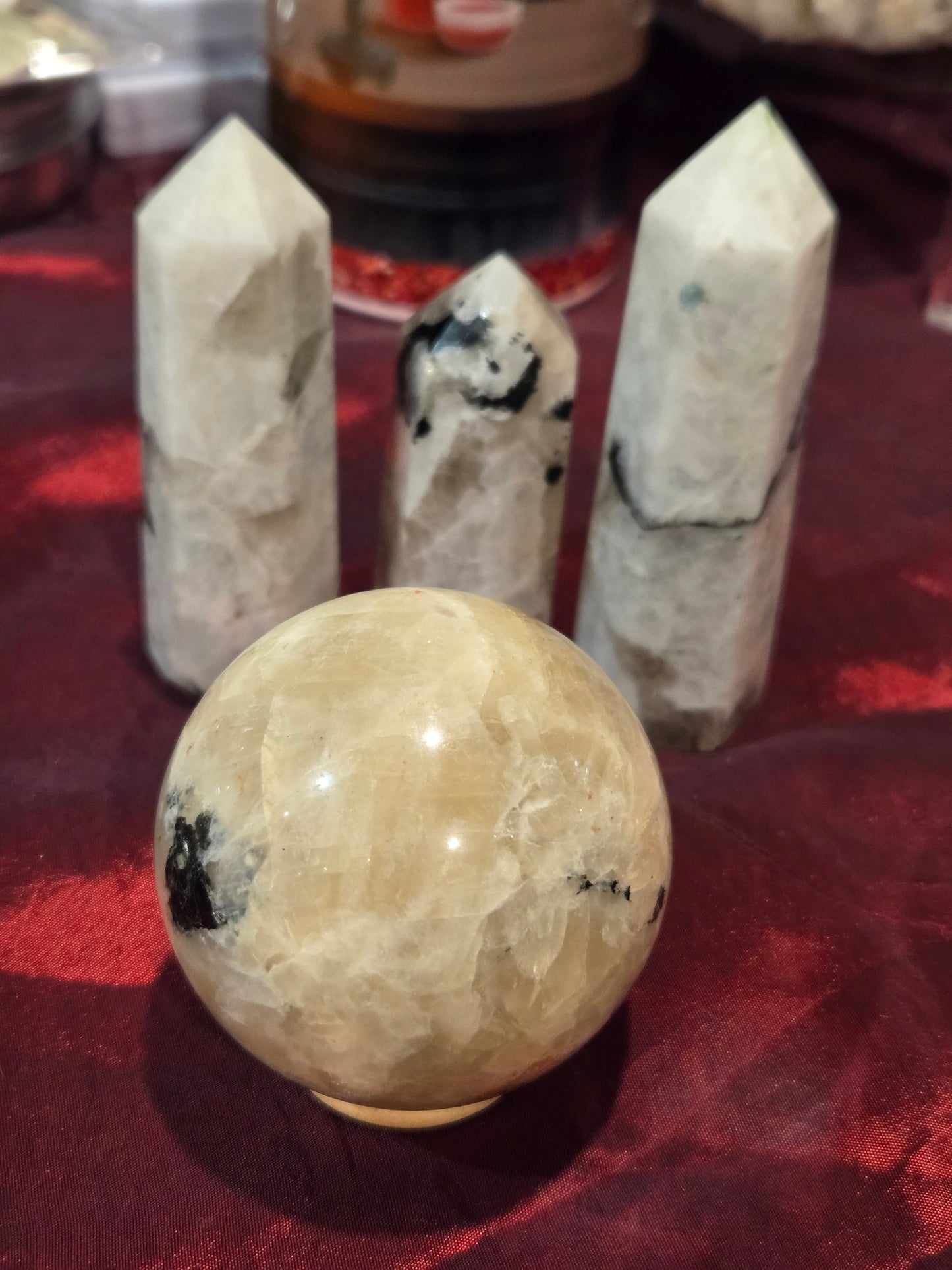 Different Moonstone Pieces