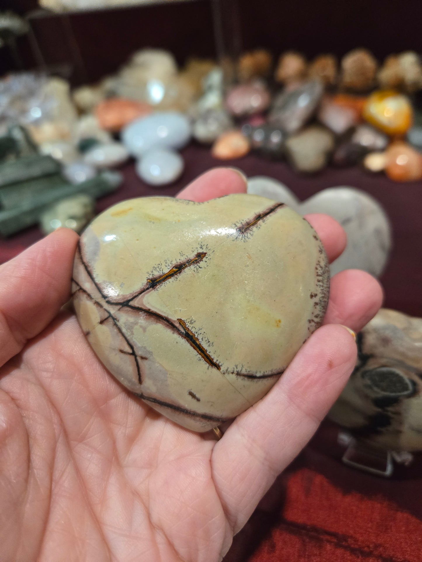 Picture Jasper Heart Carving