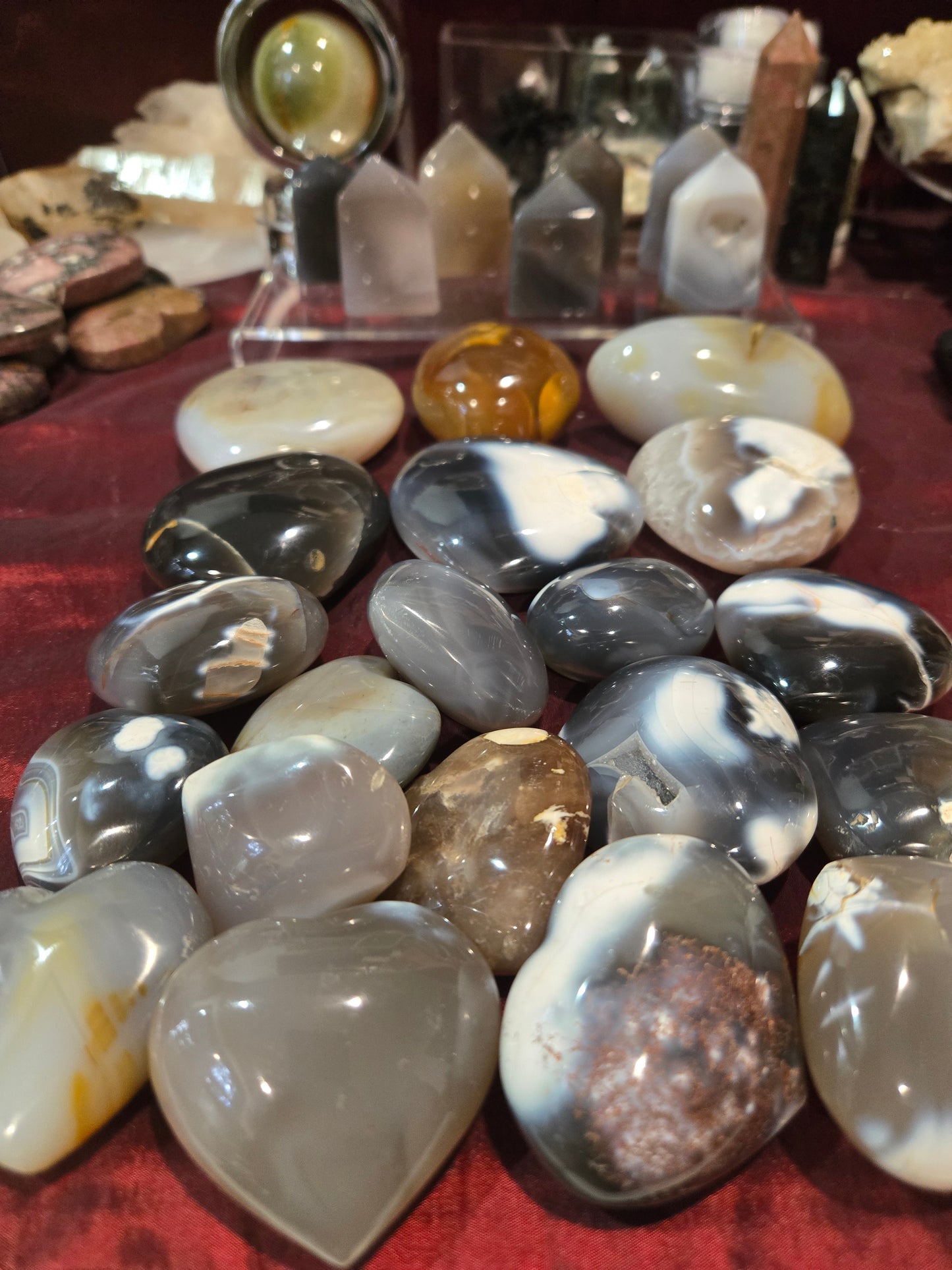 Orca Agate Pieces