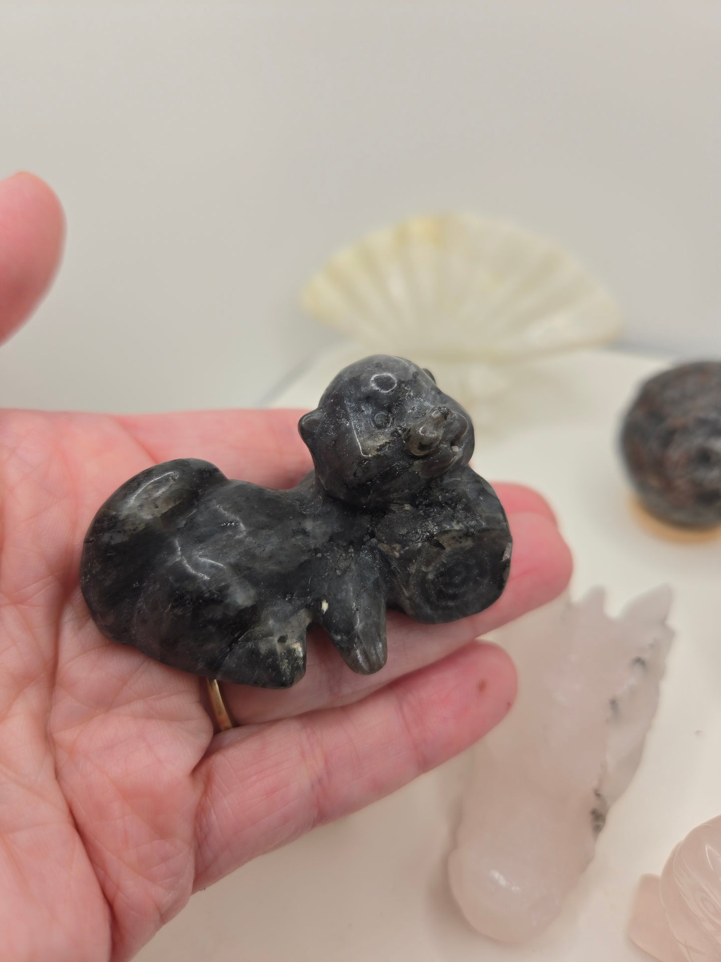 Medium Carvings in the Garden