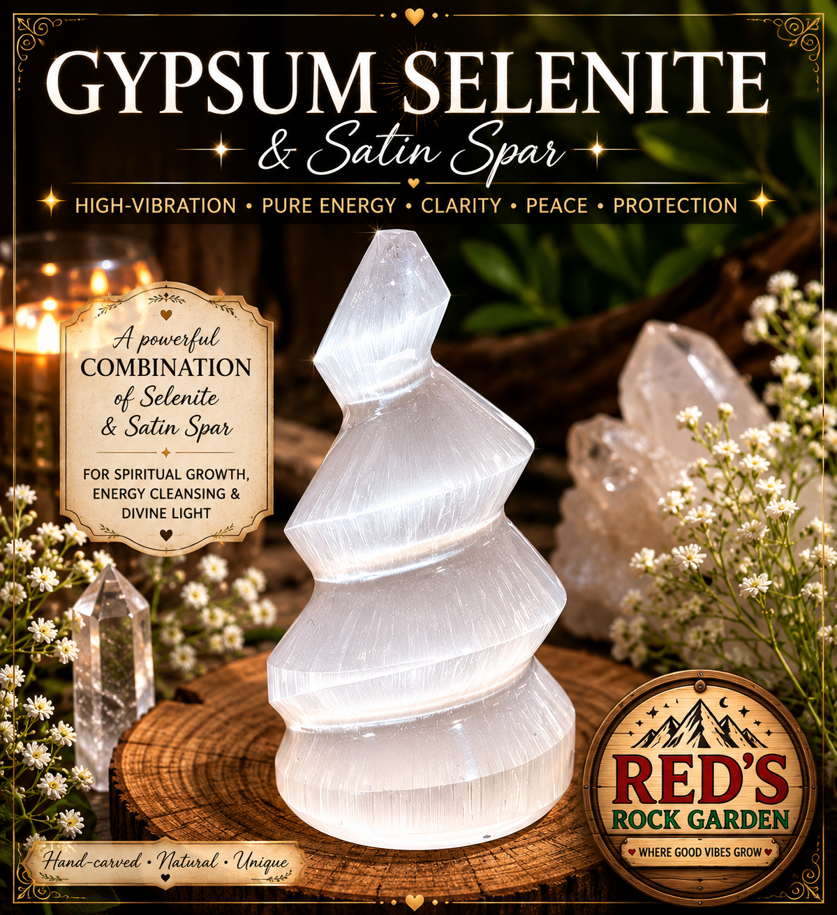 Gypsum Selenite and Satin Spar