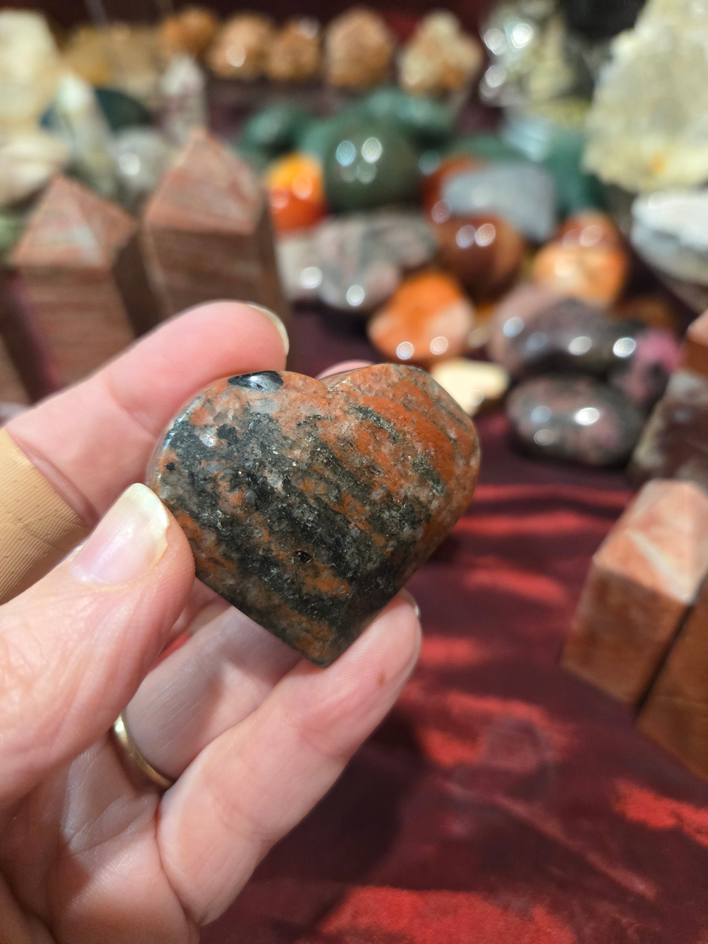 Red Granite with Black Sparkles