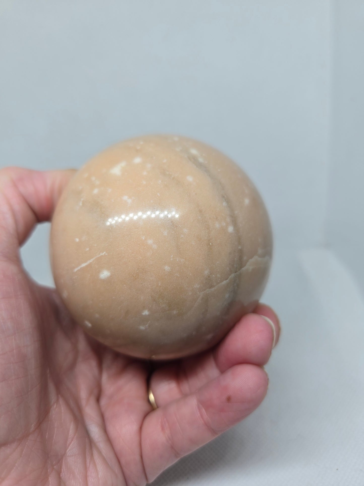Peach Moonstone Sphere
