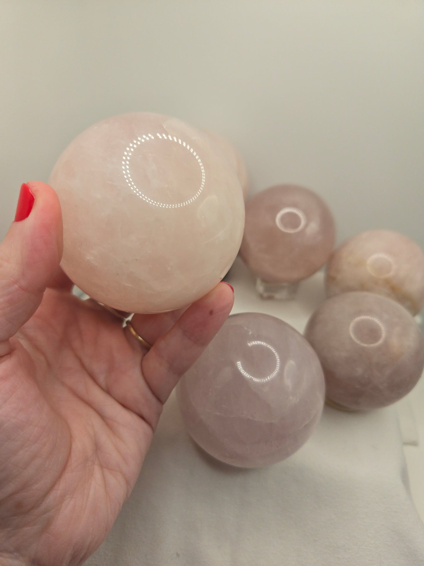 Rose Quartz Spheres