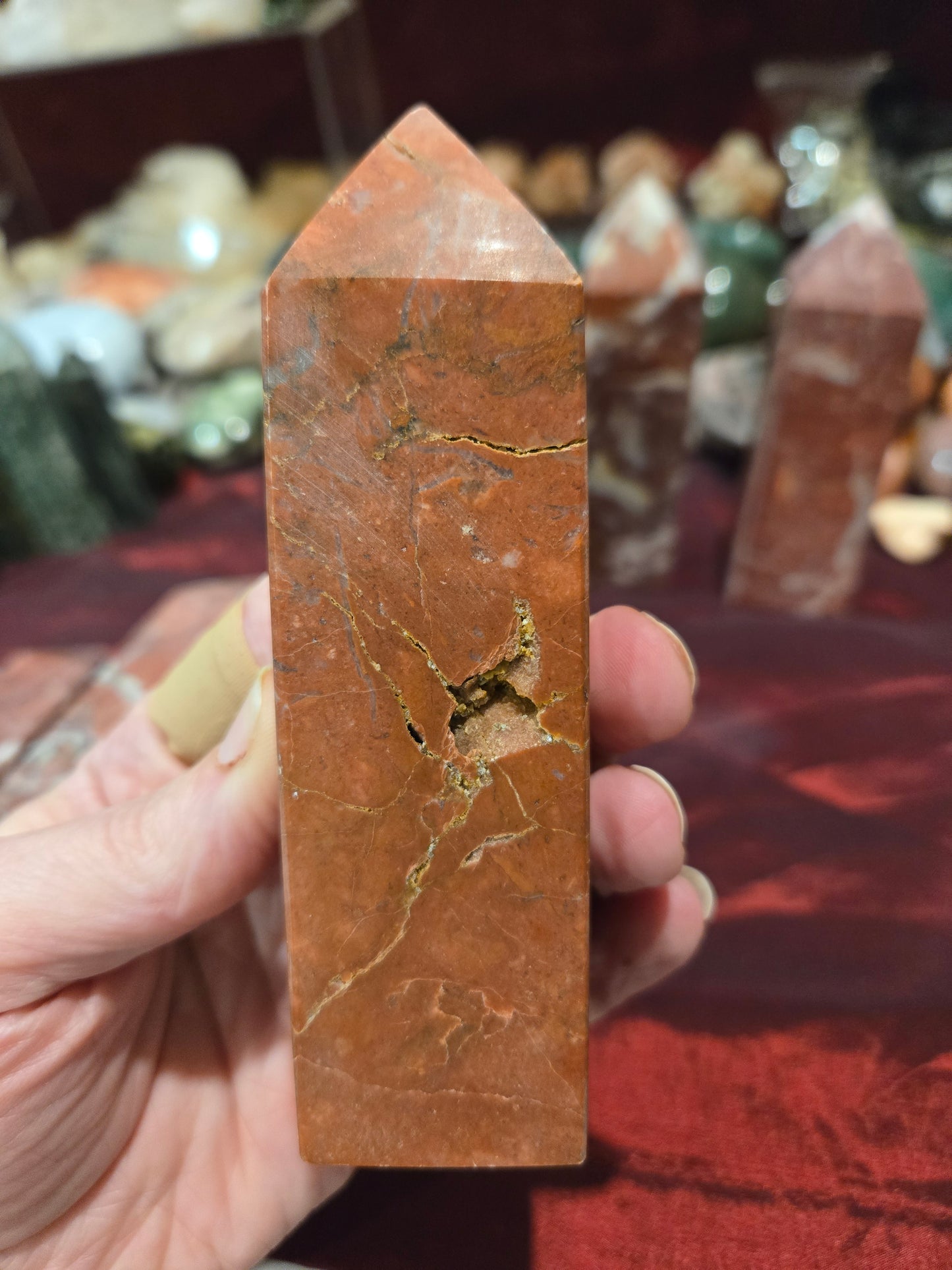 Brecciated Red Jasper Towers