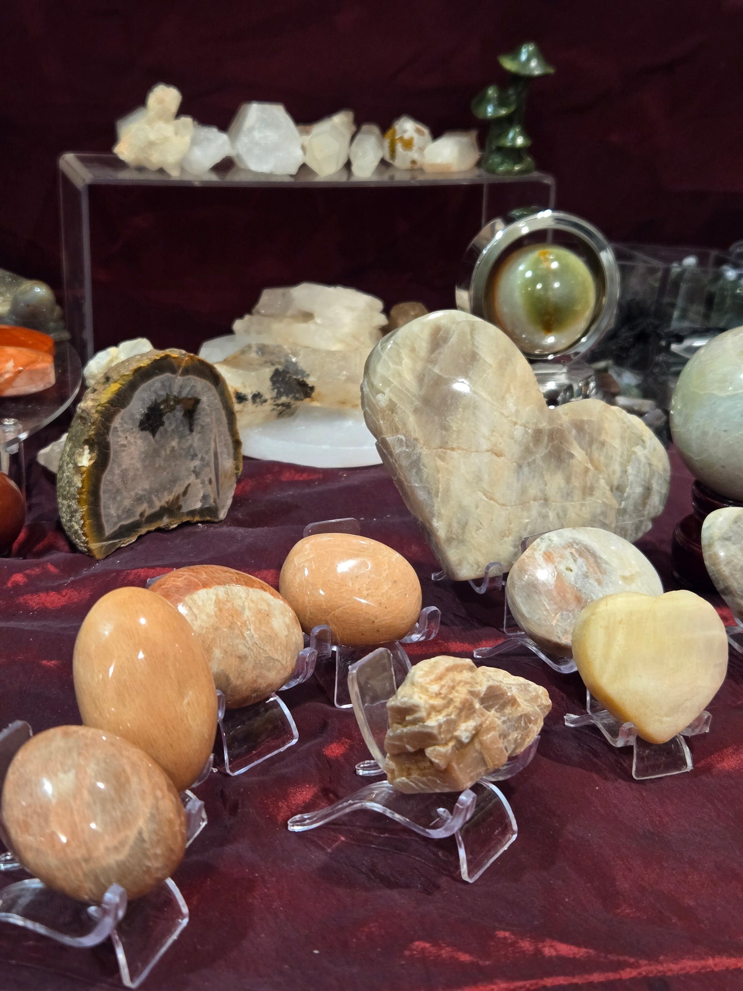 Different Moonstone Pieces