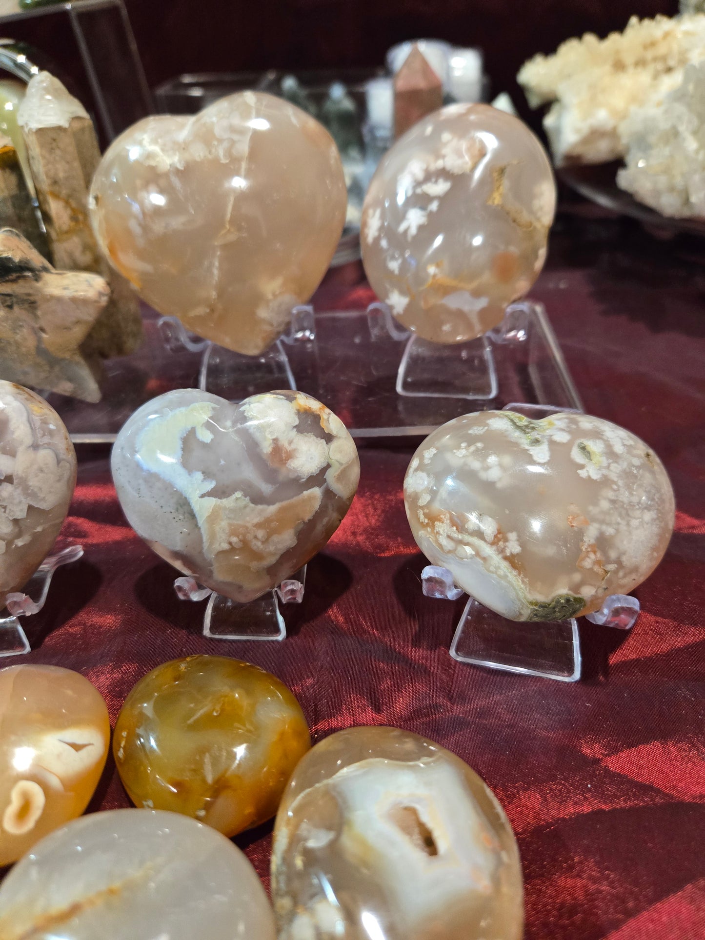 Flower Agate Pieces