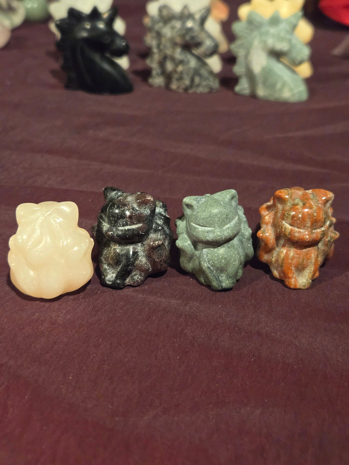 Crystal Nine-Tailed Foxes & Unicorns | Mini Carvings