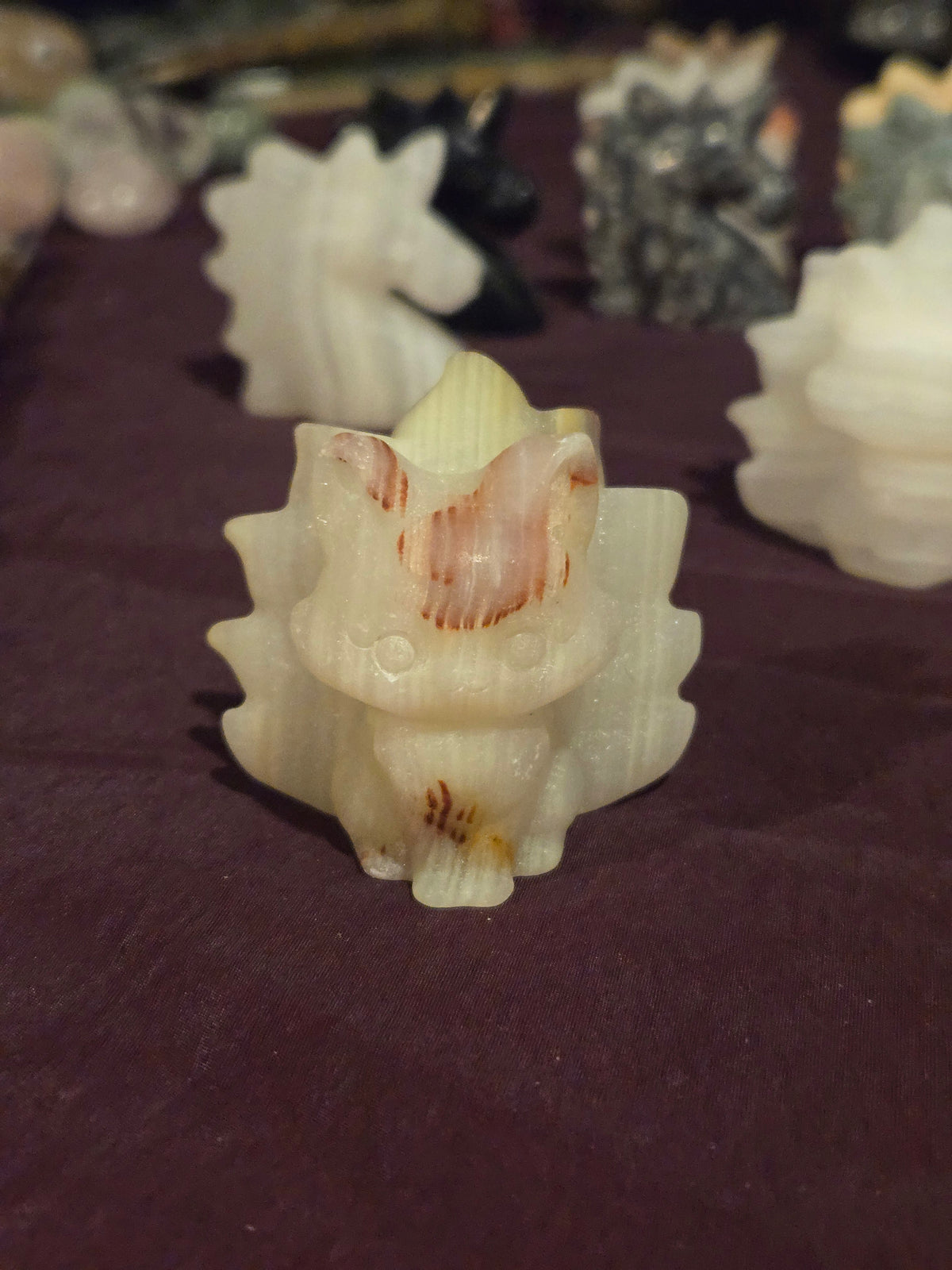 Crystal Nine-Tailed Foxes & Unicorns | Mini Carvings