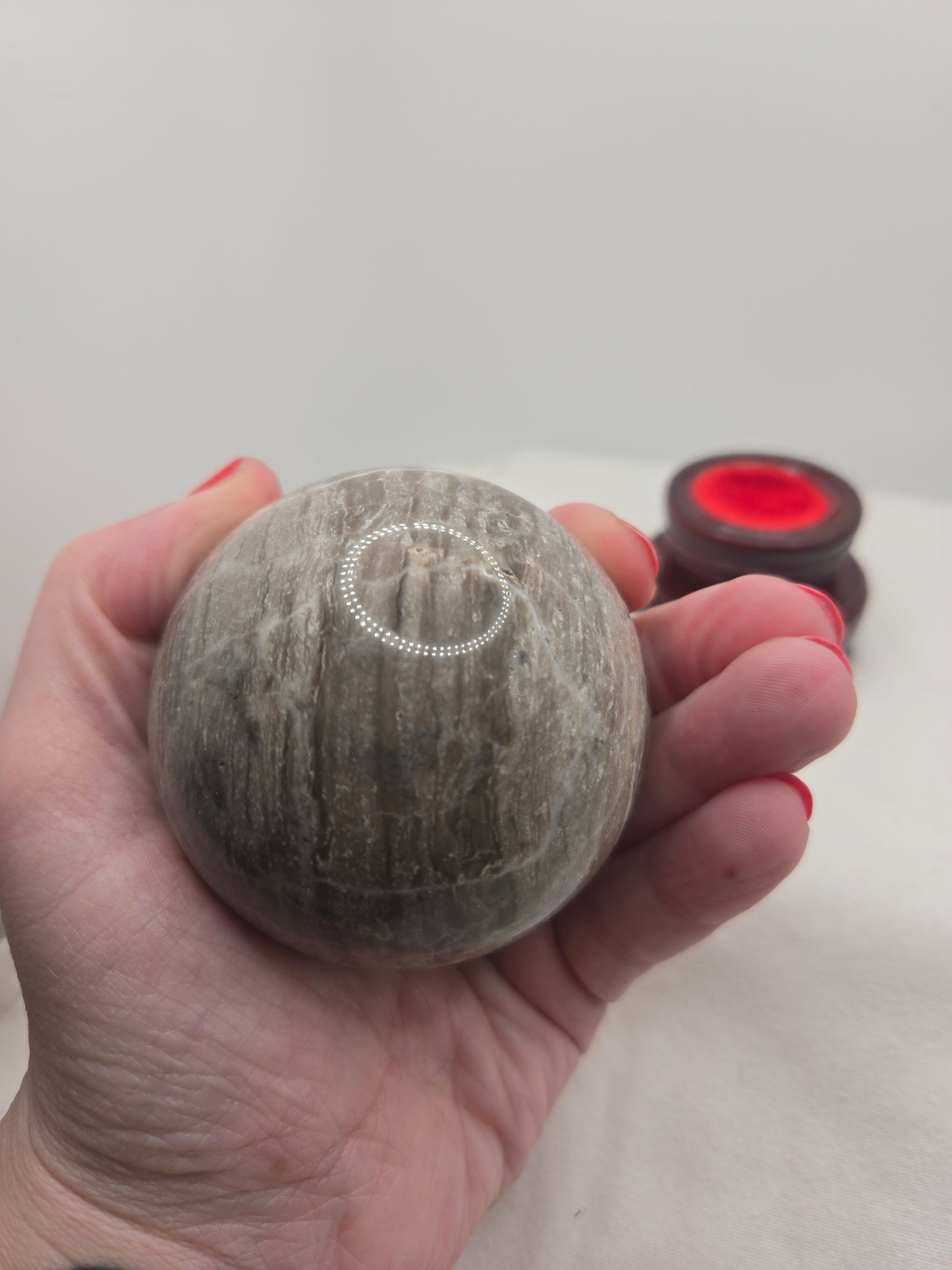 Sparkly Moonstone Sphere