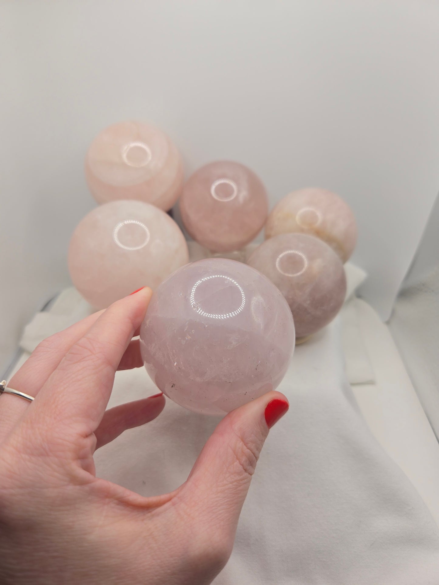Rose Quartz Spheres