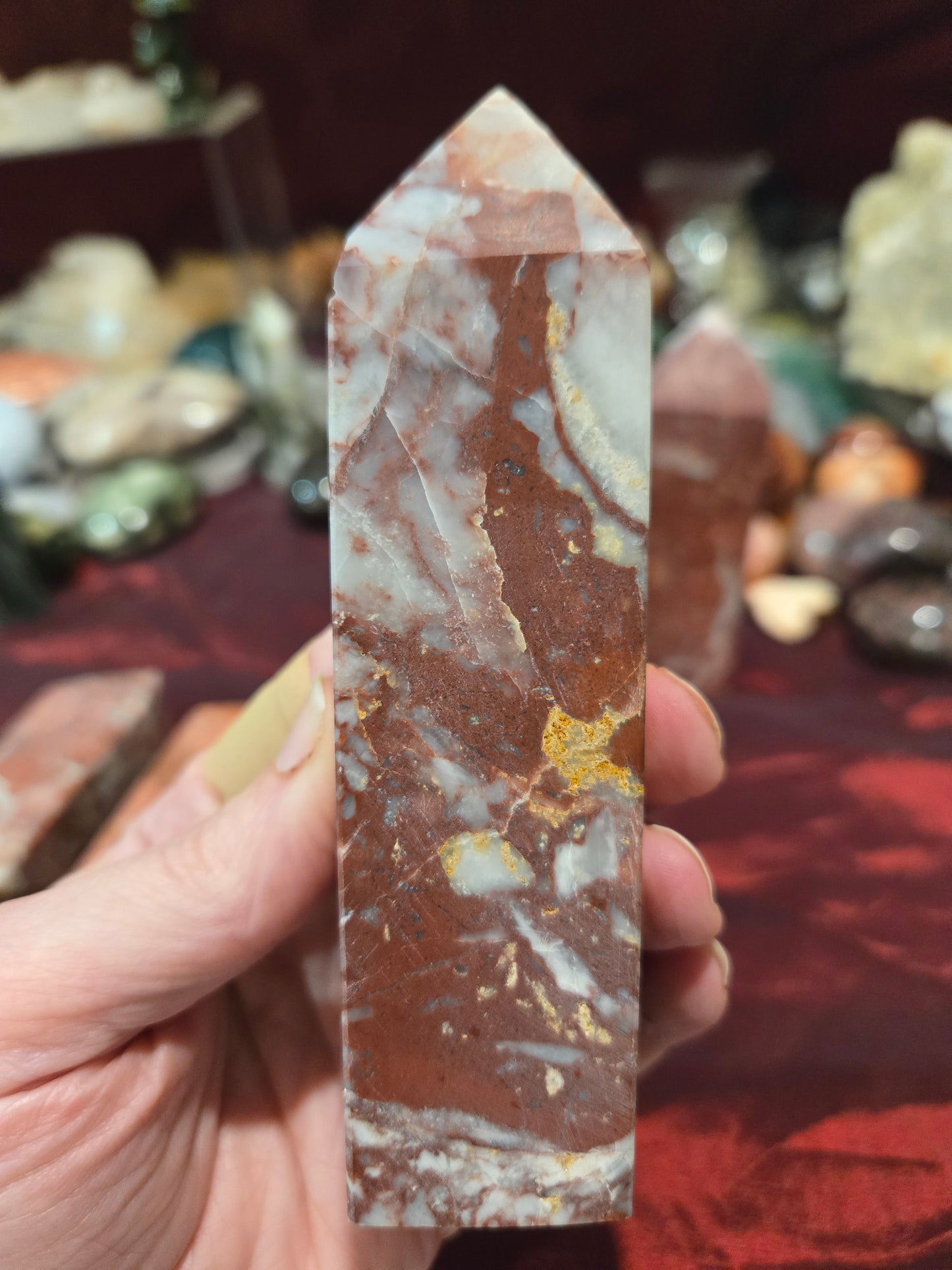 Brecciated Red Jasper Towers