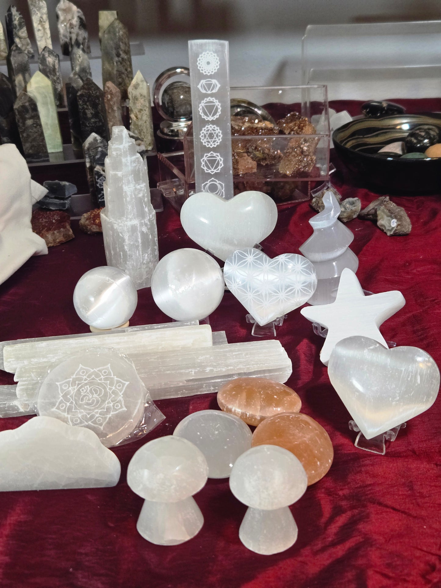 Gypsum Selenite and Satin Spar