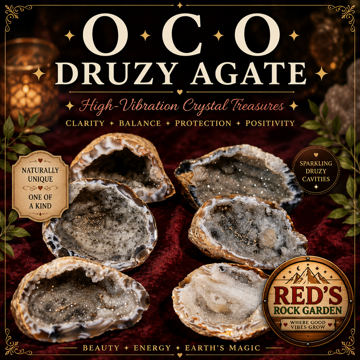 Oco Druzy Agate