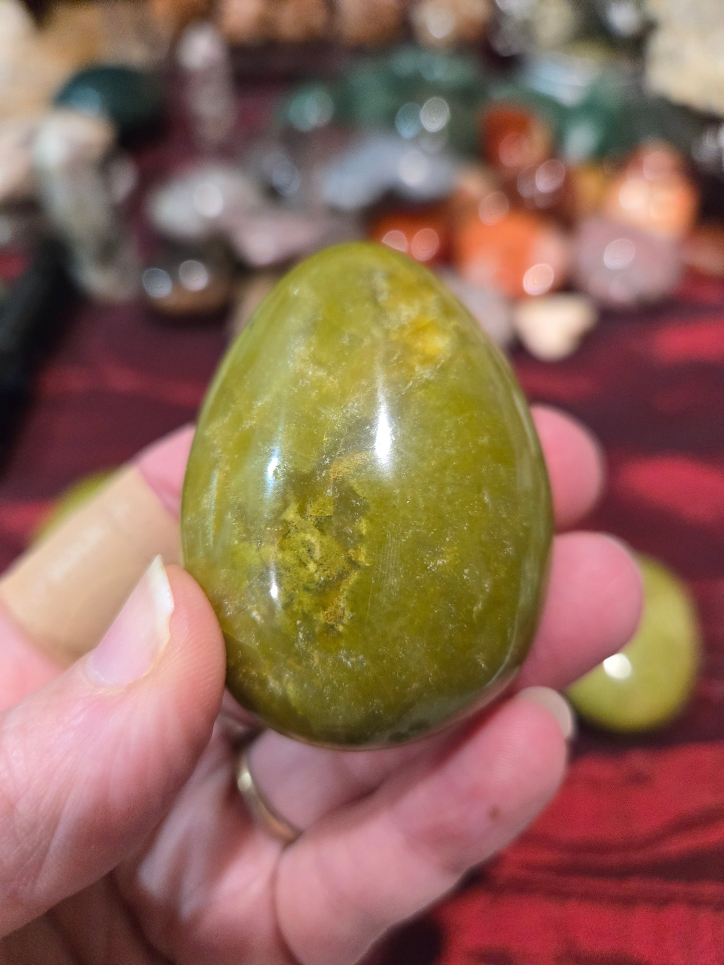 Green Opal Palmstone