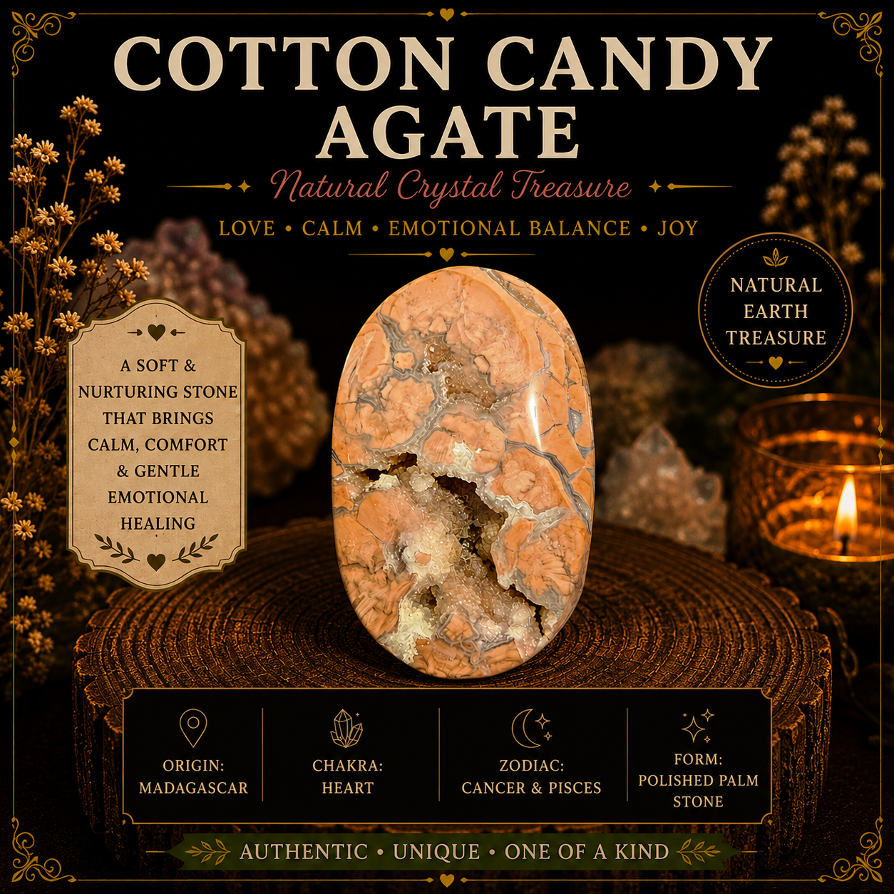 Cotton Candy Agate
