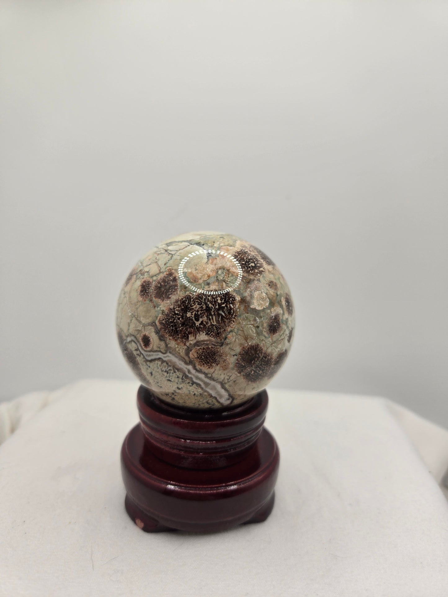 Sakura Flower Agate Sphere