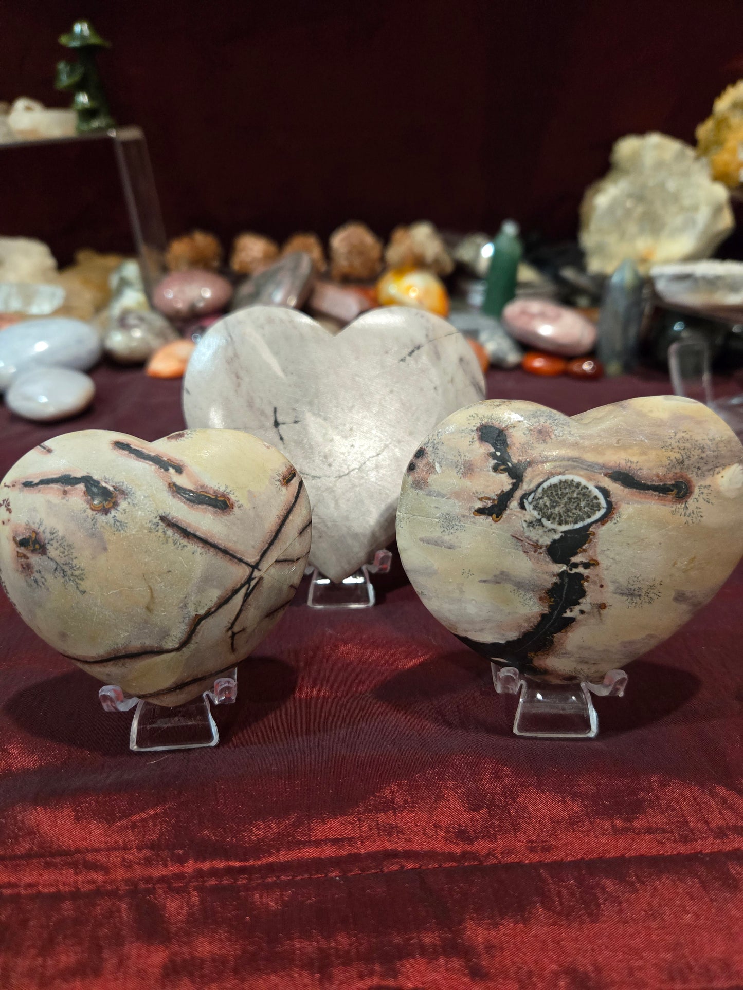 Picture Jasper Heart Carving