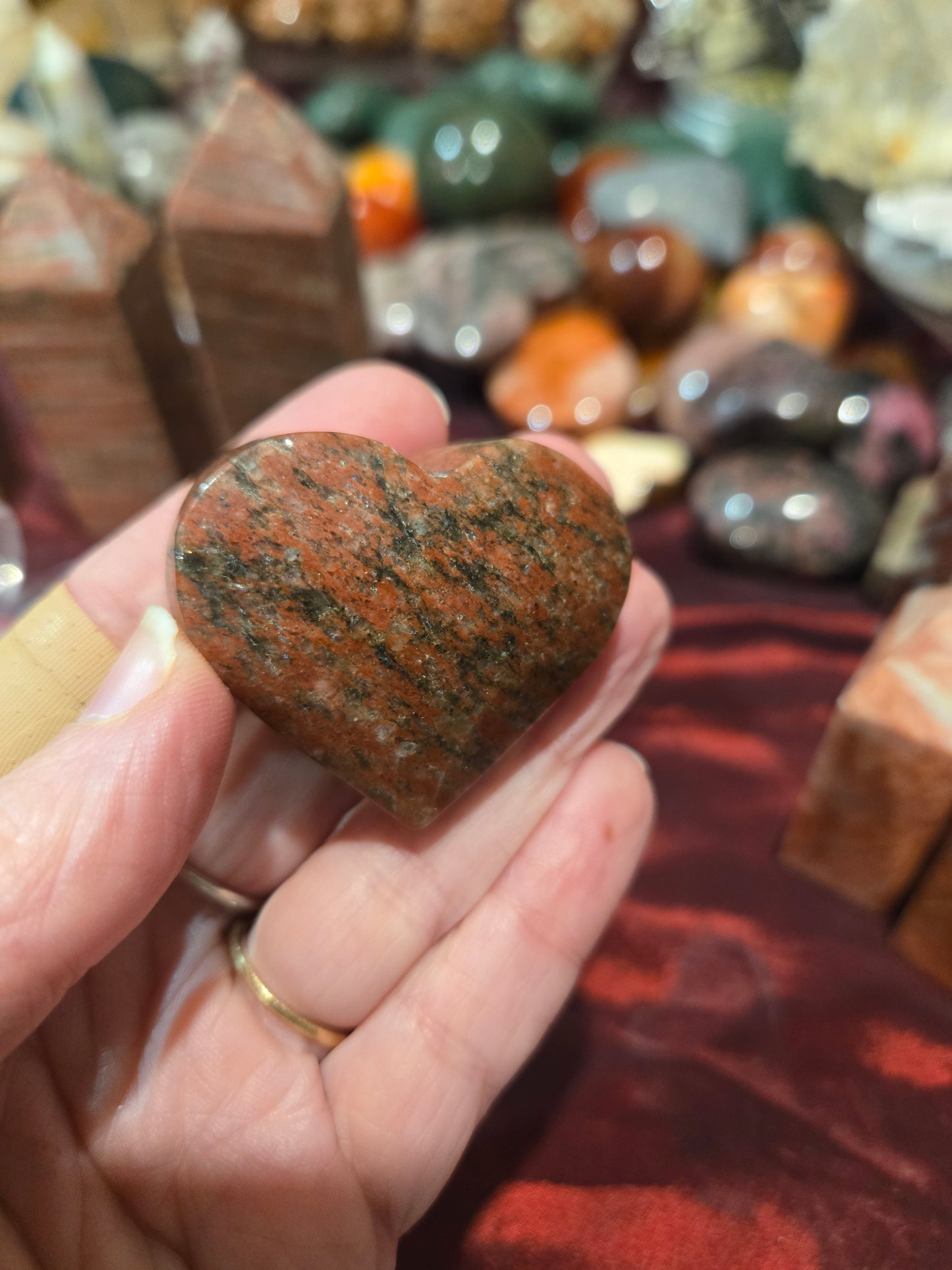 Red Granite with Black Sparkles